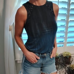 AEO soft & sexy blue tiedye tank